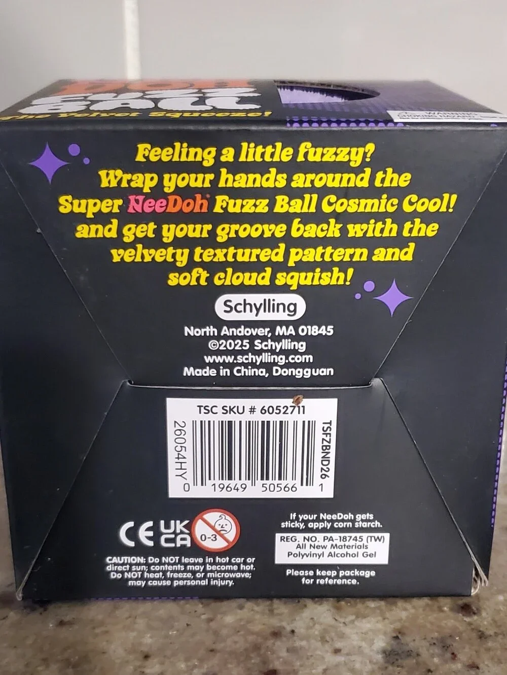 SUPER Nee Doh Fuzz Ball - Purple Stress Ball | New In Sealed Box